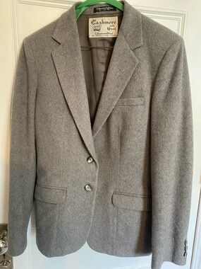 Gray Women's Blazer - Classic Tailored Suit Jacket